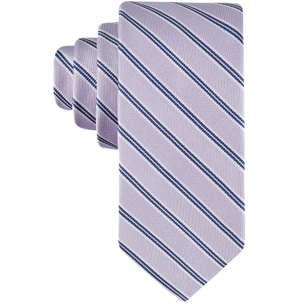 Tommy Hilfiger Men Maverick Stripe Tie Lilac
